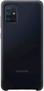 Silicone Cover для Samsung A71 (черный)